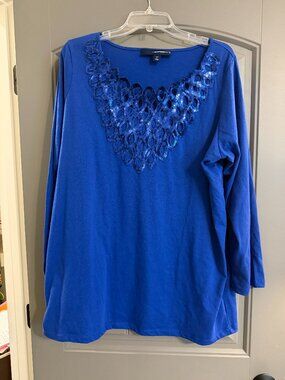 Sparkly Royal Blue Top